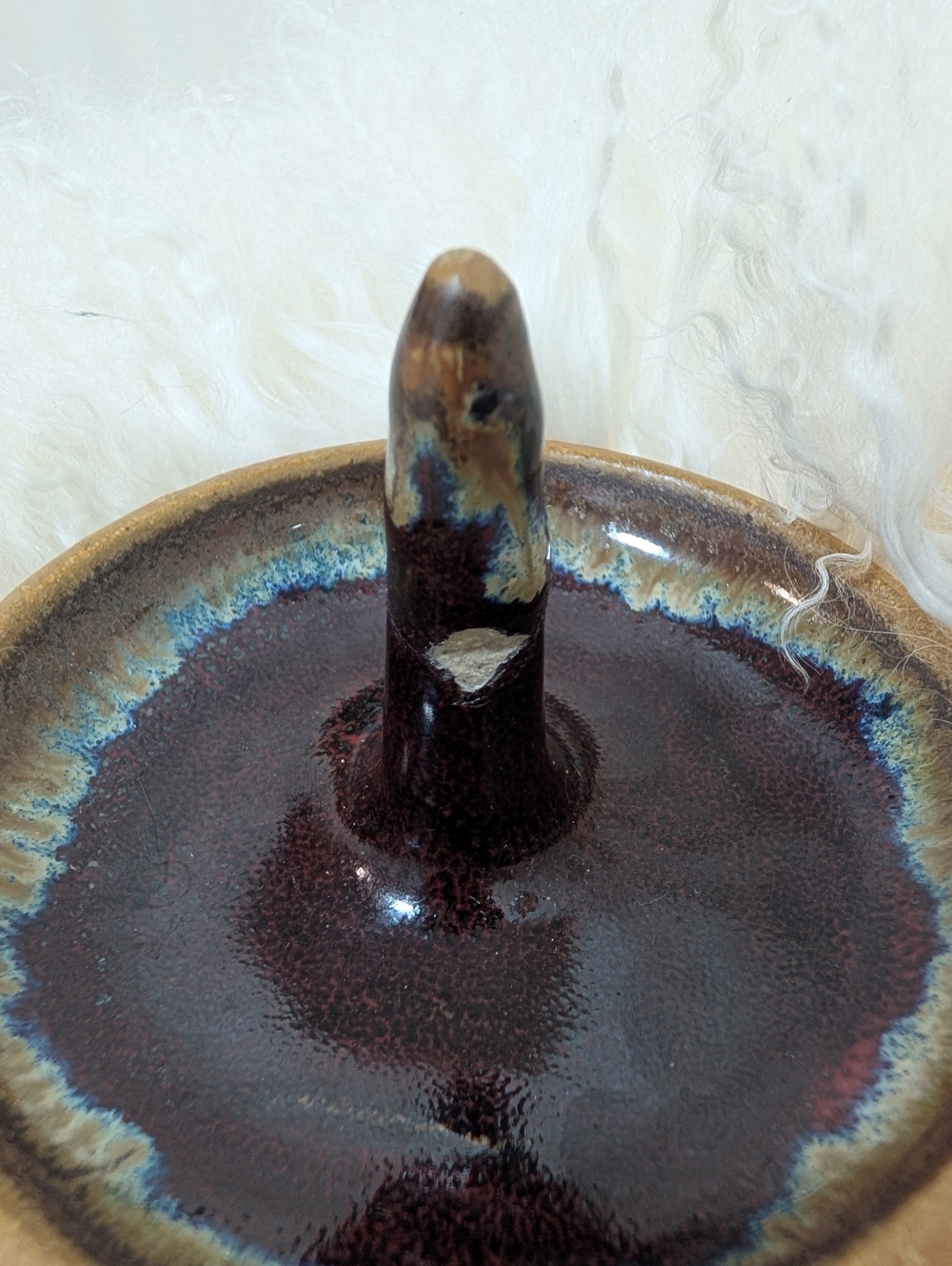 Artisan Ceramic Ring Holder - Galaxy Glaze - Picture 8 of 8